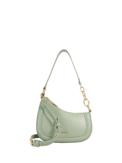 Dune London Direction Leather Shoulder Bag - view 2, Sage