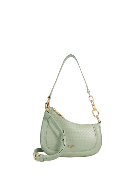 Dune London Direction Leather Shoulder Bag - view 2, Sage