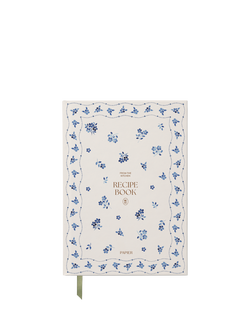 Papier Ceramic Recipe Journal, Blue, Blue