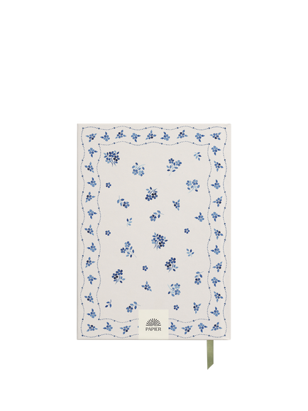 Papier Ceramic Recipe Journal, Blue - view 2, Blue