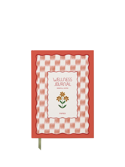 Papier Floral Ikat Wellness Journal, Pink, Pink