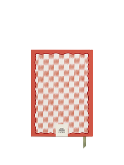 Papier Floral Ikat Wellness Journal, Pink - view 2, Pink