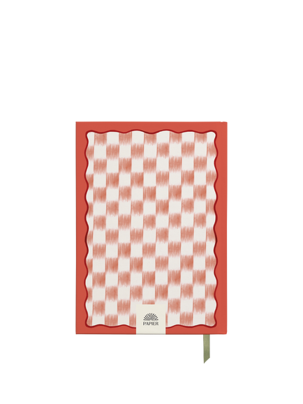 Papier Floral Ikat Wellness Journal, Pink - view 2, Pink