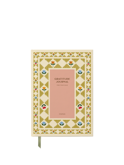 Papier Folk Gratitude Journal, Green, Green