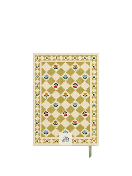 Papier Folk Gratitude Journal, Green - view 2, Green