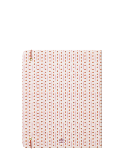 Papier Ikat Stripe Planner, Pink - view 2, Pink