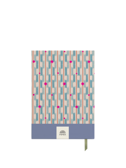 Papier Starry Ikat Finance Planner, Blue - view 2, Blue