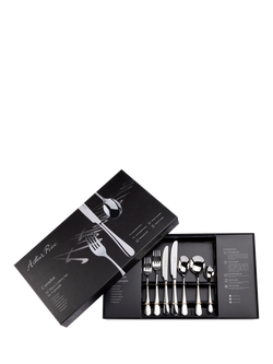 Arthur Price Camelot Stainless Steel Cutlery Set, 42 Piece/6 Place Settings - view 2, Silver