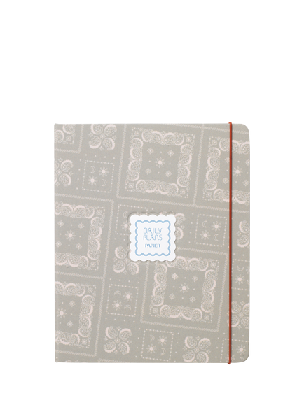 Papier Bandana Spiral Planner, Green, Green