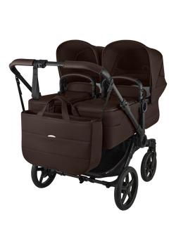 Bugaboo Donkey 6 Twin Stroller - view 2, Cocoa Brown