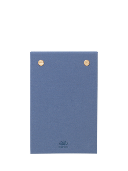 Papier Solar Power Notepad, Denim - view 2, Denim