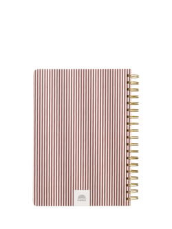 Papier Striped Bloom Notebook, Beige - view 2, Beige
