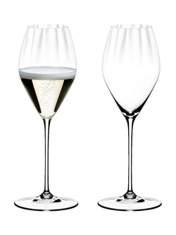 RIEDEL Performance Crystal Champagne Glass, Set of 2, 375ml, Clear, Clear