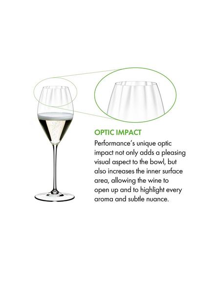 RIEDEL Performance Crystal Champagne Glass, Set of 2, 375ml, Clear - view 2, Clear