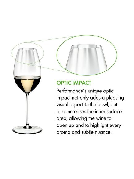 RIEDEL Performance Crystal Glass Sauvignon Blanc Wine Glass, Set of 2, 440ml, Clear - view 2, Clear