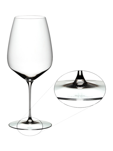 RIEDEL Veloce Crystal Glass Cabernet/Merlot Wine Glass, Set of 2, 829ml, Clear - view 2, Clear