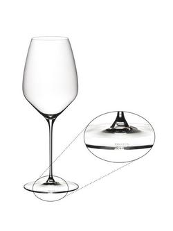 RIEDEL Veloce Crystal Glass Riesling Wine Glass, Set of 2, 570ml, Clear - view 2, Clear