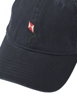 forét Kite Cotton Baseball Cap, Navy - view 2, Navy