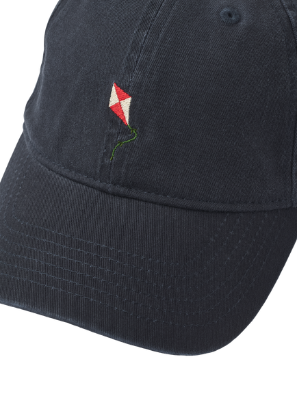 forét Kite Cotton Baseball Cap, Navy - view 2, Navy