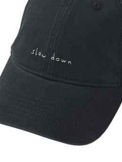 forét Slow Down Cotton Baseball Cap, Black - view 2, Black