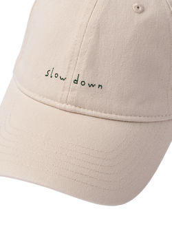 forét Slow Down Cotton Baseball Cap, Cloud - view 2, Cloud