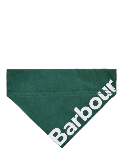 Barbour Logo Dog Bandana, Green - view 2, Green