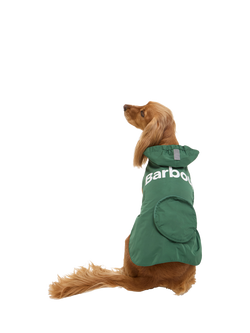 Barbour Logo Showerproof Dog Coat, Green, Green