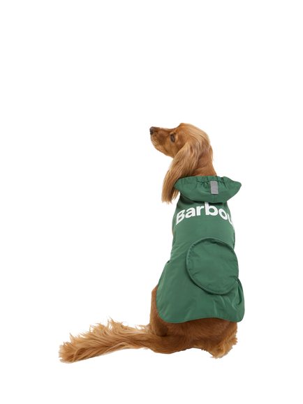 Barbour Logo Showerproof Dog Coat, Green, Green