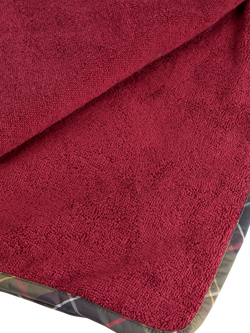 Barbour Tartan Dog Towel Blanket, Multi - view 2, Multi