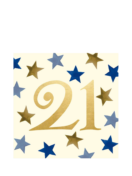 Emma Bridgewater 21 Text With Stars Greeting Card, Multi