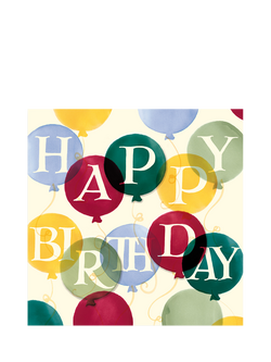 Emma Bridgewater Balloons Birthday Card, Multi