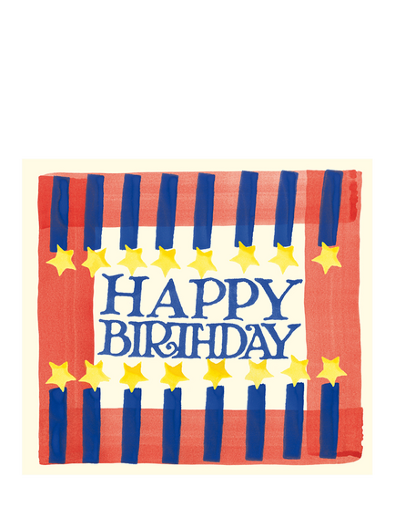 Emma Bridgewater Stars Candles Birthday Card, Multi