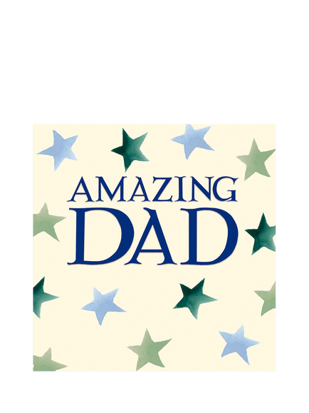 Emma Bridgewater Stars Amazing Dad Birthday Card, Multi