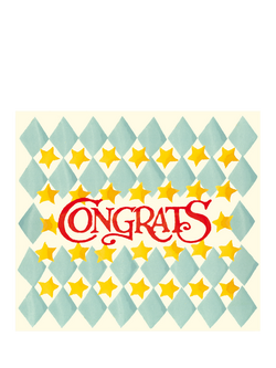 Emma Bridgewater Diamonds & Stars Congratulations Card, Multi