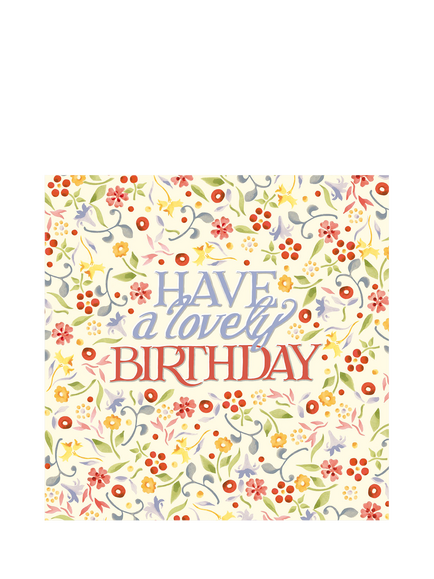 Emma Bridgewater Ditsy Floral Birthday Card, Multi