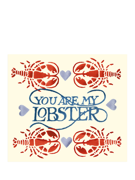 Emma Bridgewater Lobsters Anniversary Card, Multi
