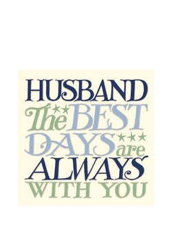 Emma Bridgewater Best Days Husband Birthday Card, Multi