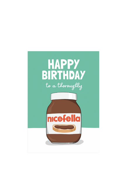 Running With Scissors Chocolate Spread Jar Birthday Card, Multi