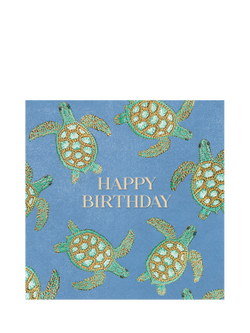 Elizabeth Scarlett Turtles Birthday Card, Multi