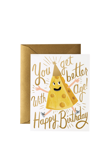 Rifle Paper Co. Better With Age Birthday Card, Multi