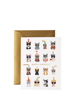 Rifle Paper Co. Cool Cats Birthday Card, Multi