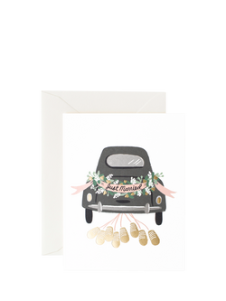 Rifle Paper Co. Just Married Getaway Wedding Card, Multi