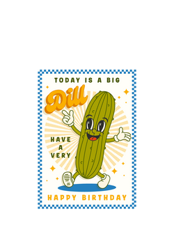 Art File Dill Face Birthday Card, Multi