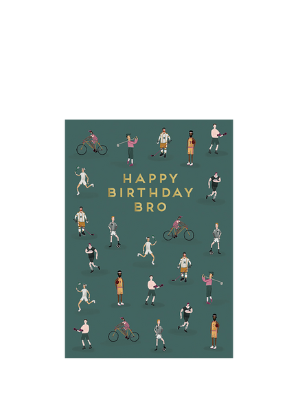 Art File Sports Brother Birthday Card, Multi
