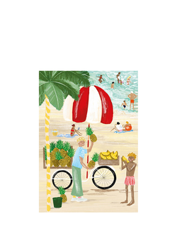 Art File Watermelon Seller Blank Greeting Card, Multi