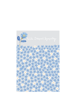 Paper Salad Flowers Deepest Sympathy Card, Multi