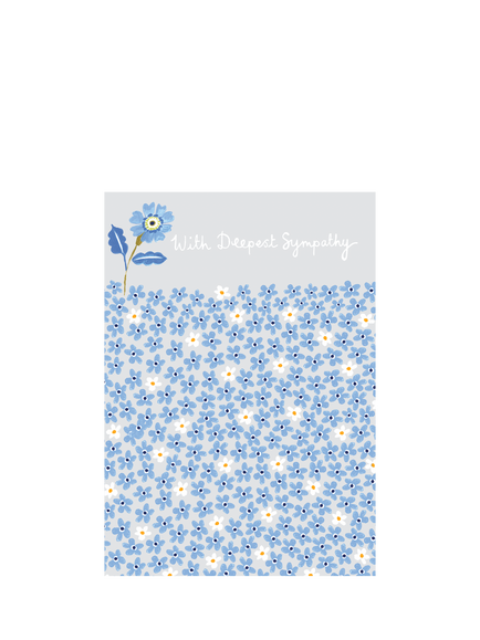 Paper Salad Flowers Deepest Sympathy Card, Multi