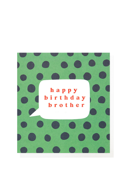 Caroline Gardner Spot Brother Birthday Card, Multi