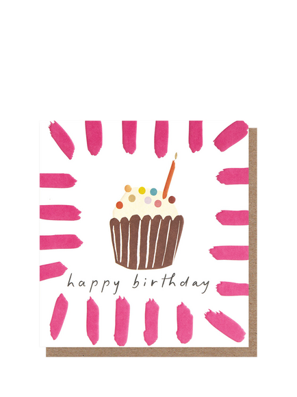 Caroline Gardner Cupcake Birthday Card, Multi