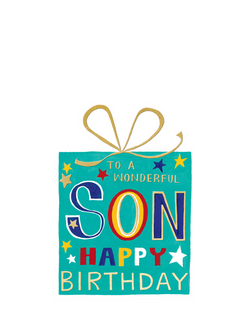 Rachel Ellen Present Son Birthday Card, Multi